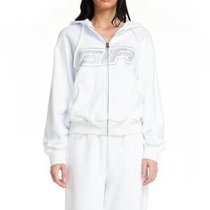 I.AM.GIA Kasen Zip Up Hoodie in White | 
PREOWNED/USED